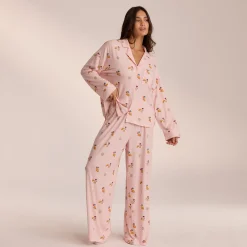 Modal Pyjamabukser - Pink