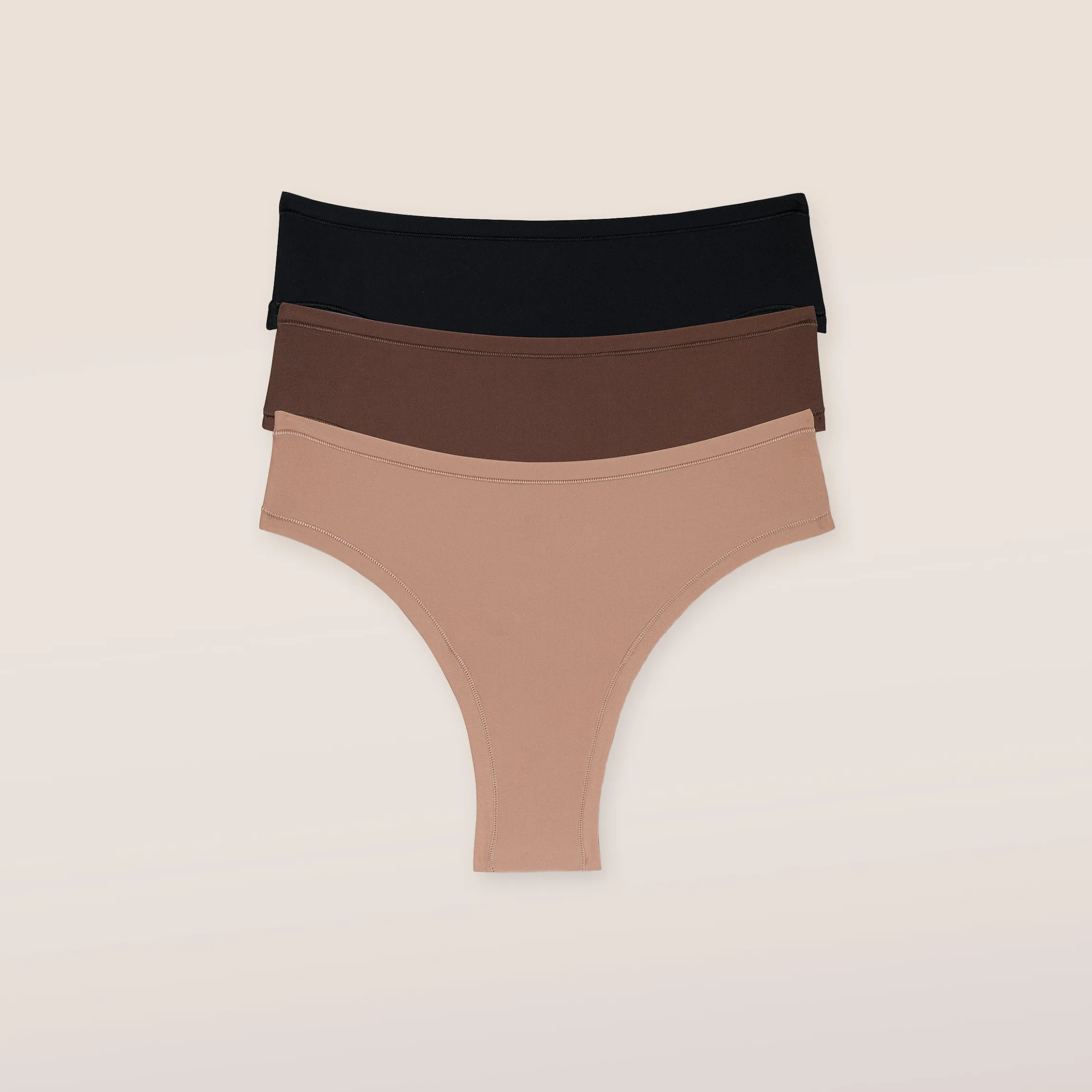 Nude Brazilian Trusser (3-pakke) - Multi