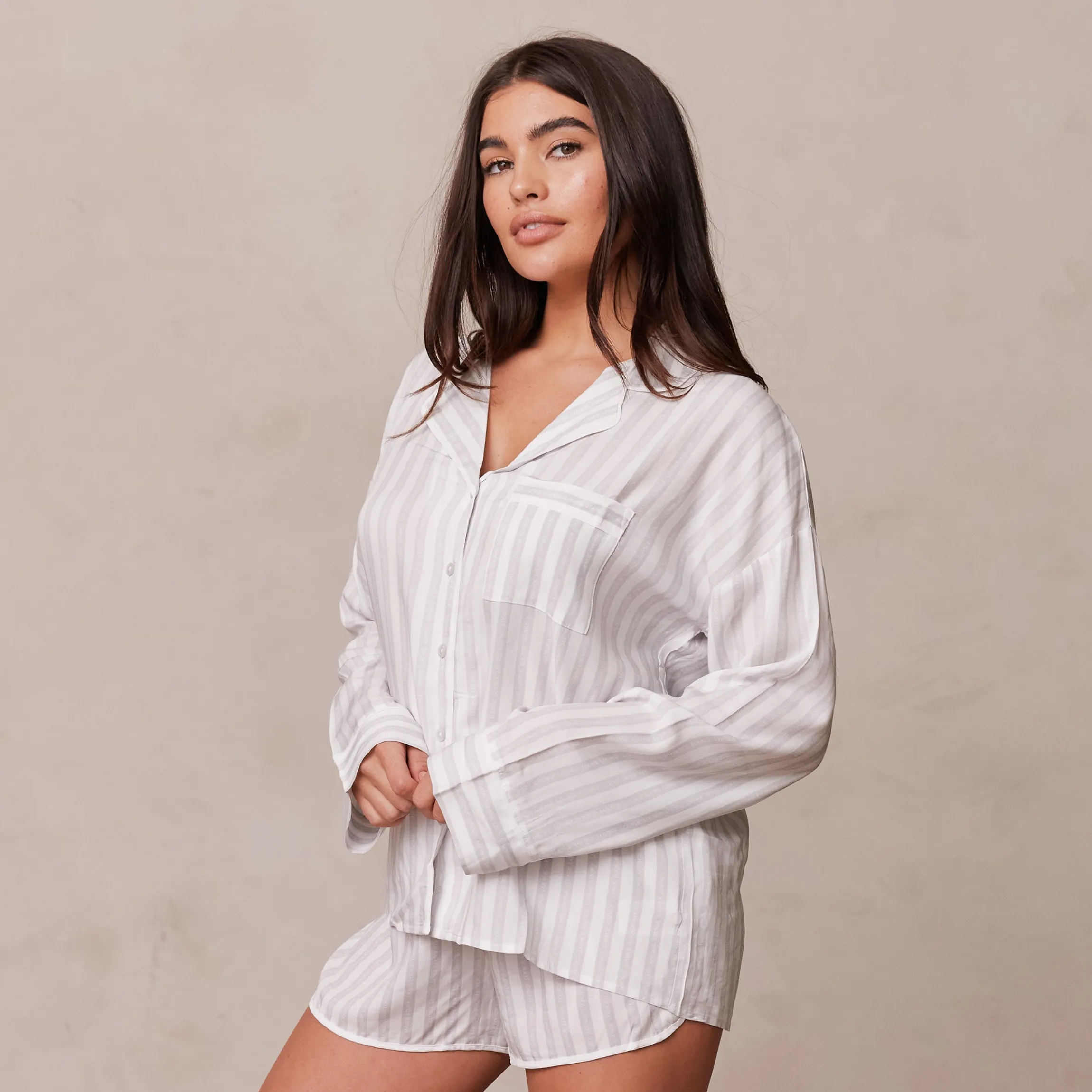 Pinstripe Pyjama Shirt - Rimfrost
