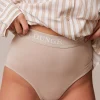 Pinstripe Pyjama Trusser - Mink