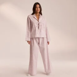 Pyjamabukser i Bomuld - Lilla