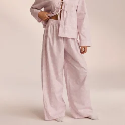 Pyjamabukser i Bomuld - Lilla