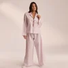 Pyjamasskjorte i Bomuld - Lilla