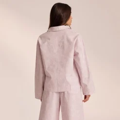 Pyjamasskjorte i Bomuld - Lilla