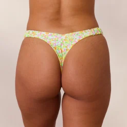Retro Y Bikini Thong - Wild Flower