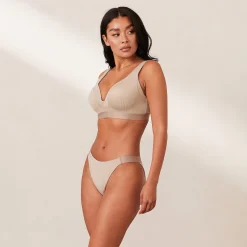 Ribbed Mindful BH - Mink