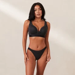 Ribbed Mindful BH - Sort