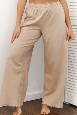 Ruffle Pyjamabukser - Mink