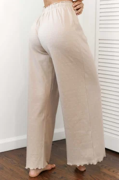 Ruffle Pyjamabukser - Mink