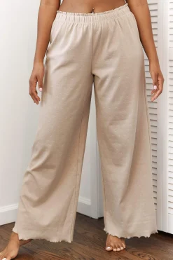 Ruffle Pyjamabukser - Mink