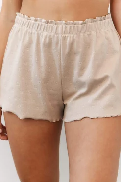 Ruffle Pyjamashorts - Mink