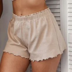 Ruffle Pyjamashorts - Mink