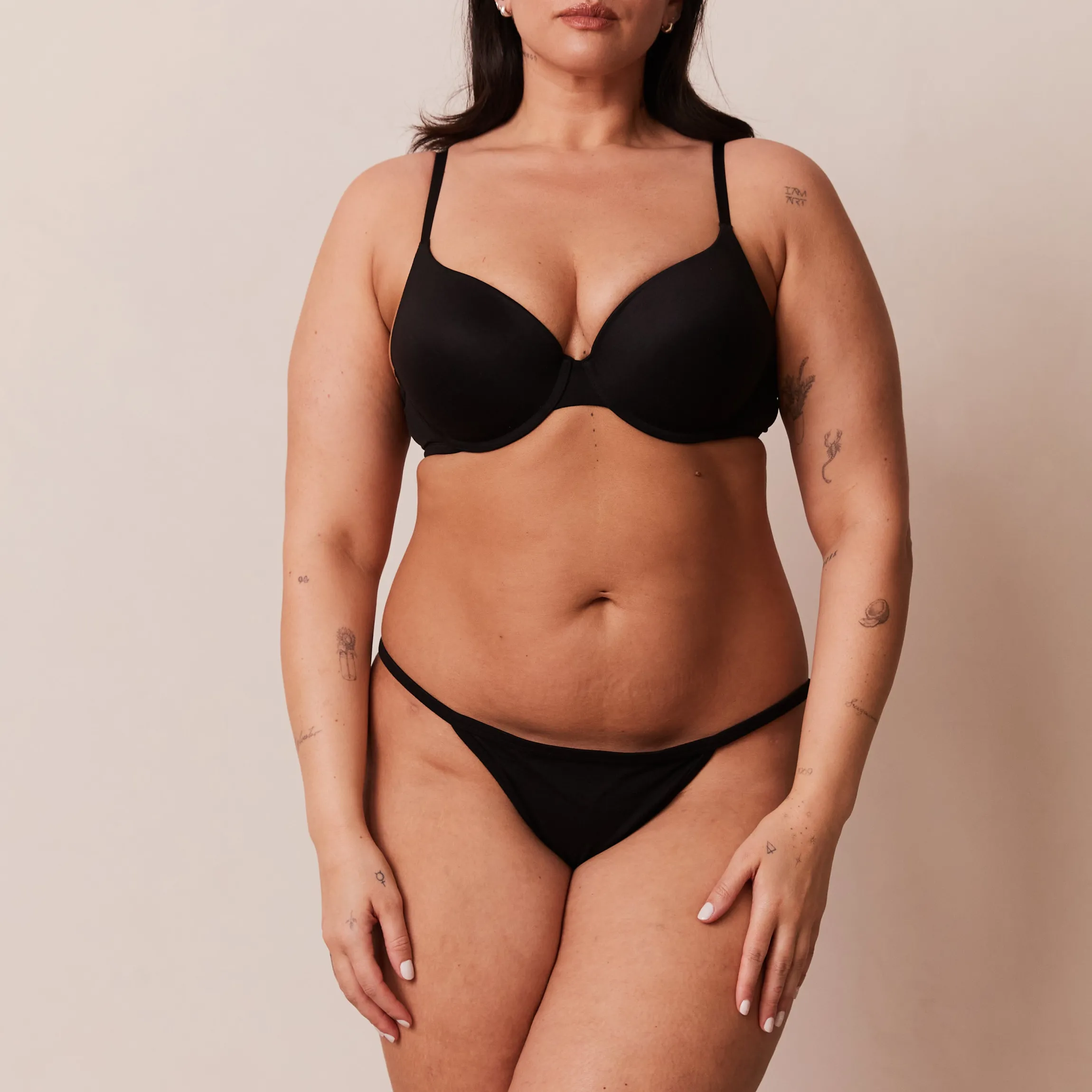 Sculpt Push-up T-shirt BH - Sort