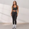 Silhouette Crossover-Leggings - Vasket Sort