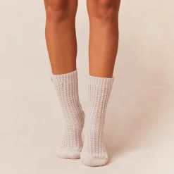 Snooze Strikkede Sokker - Creme