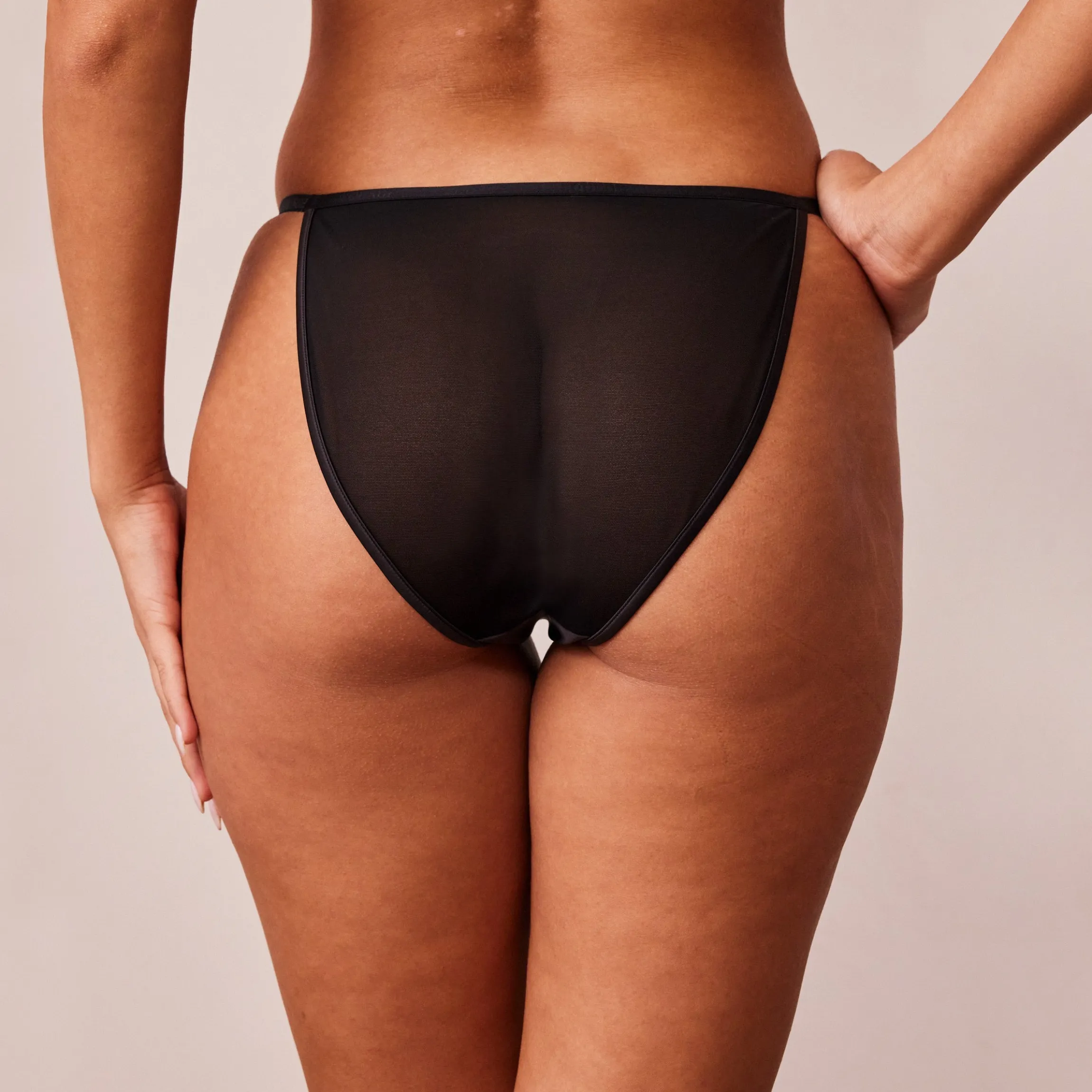 Soft Satin Trusser - Sort