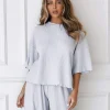 Soft Waffle Pyjama Top - Rimfrost