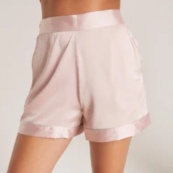 Sparkle Pyjamashorts i Satin - Blush