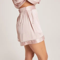 Sparkle Pyjamashorts i Satin - Blush