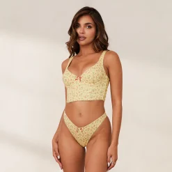 Sweet Longline BH - Citronblomstret