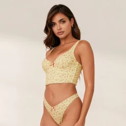 Sweet Longline BH - Citronblomstret