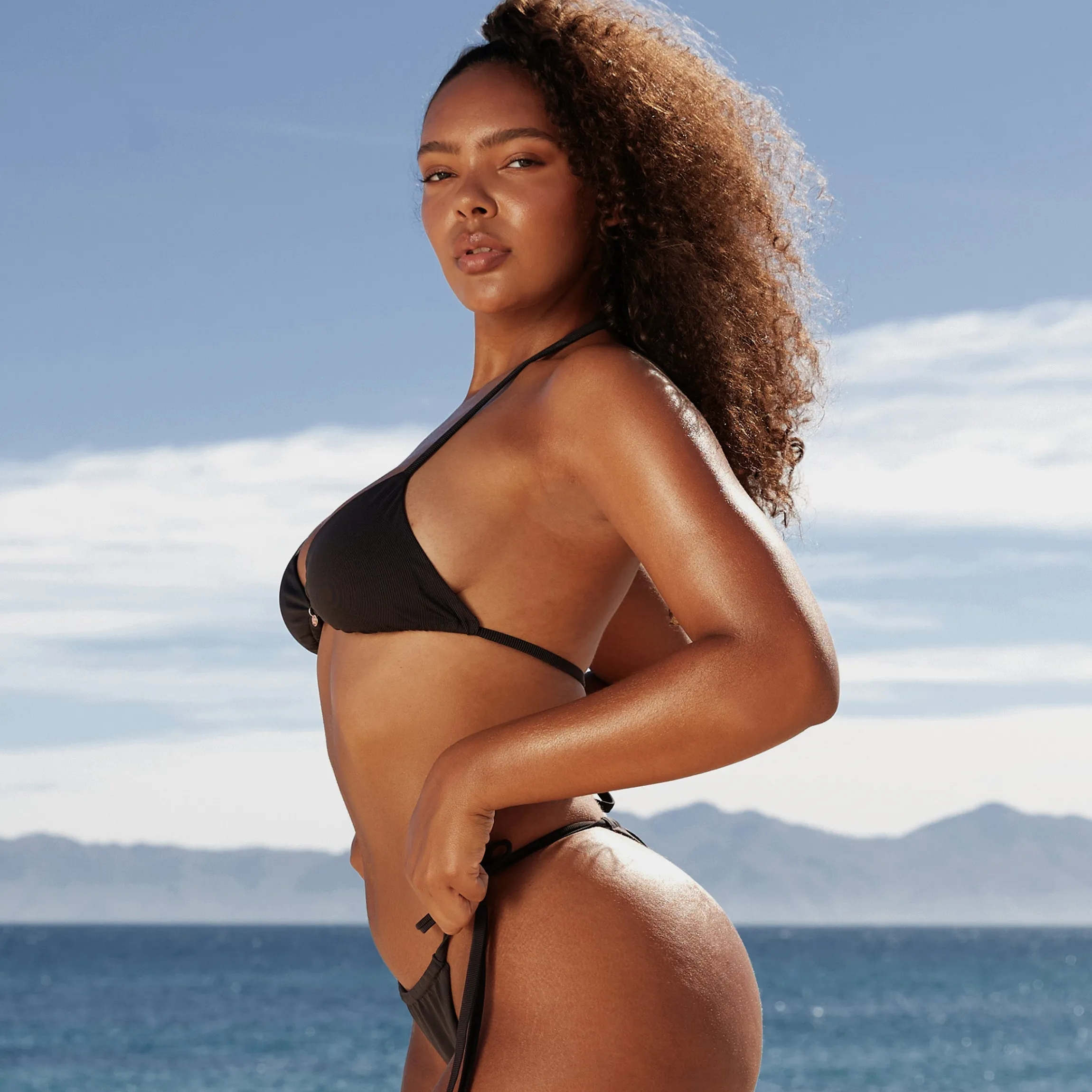 Tan Luxe Bikinitop - Sort