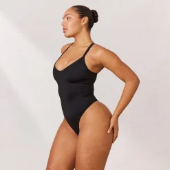 Varsity Bryderryg Bodysuit - Sort