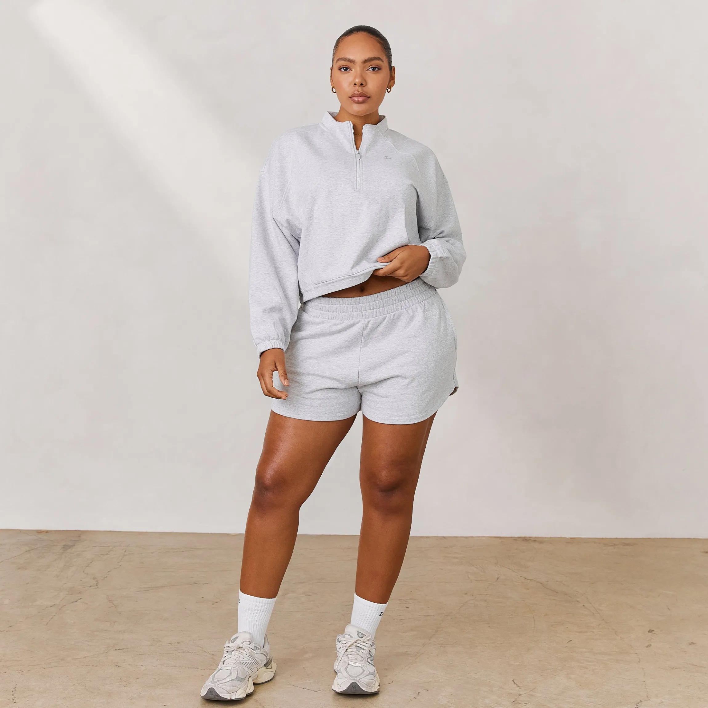 Varsity Joggingshorts - Frostfarvet