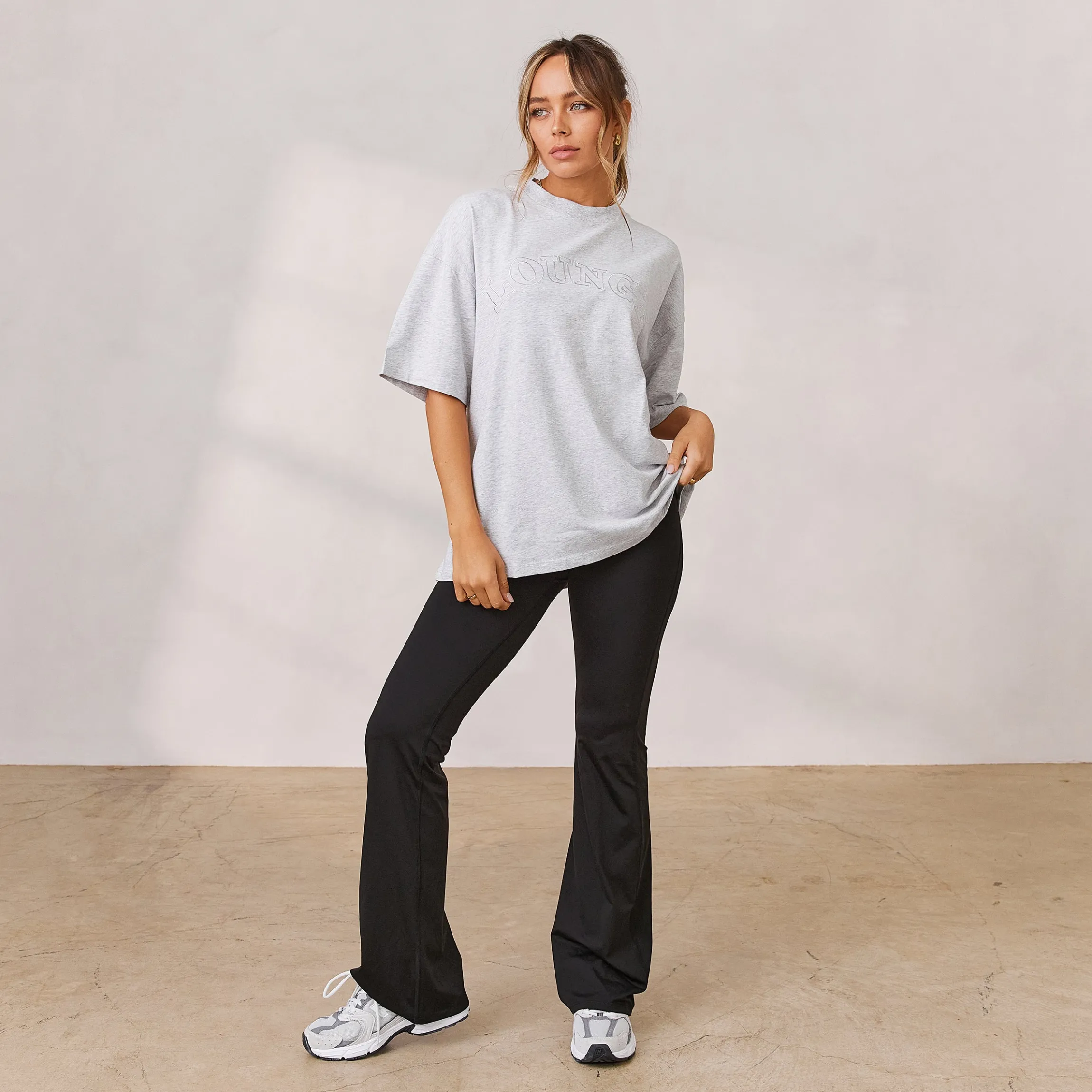 Varsity Oversized T-Shirt - Frostfarvet