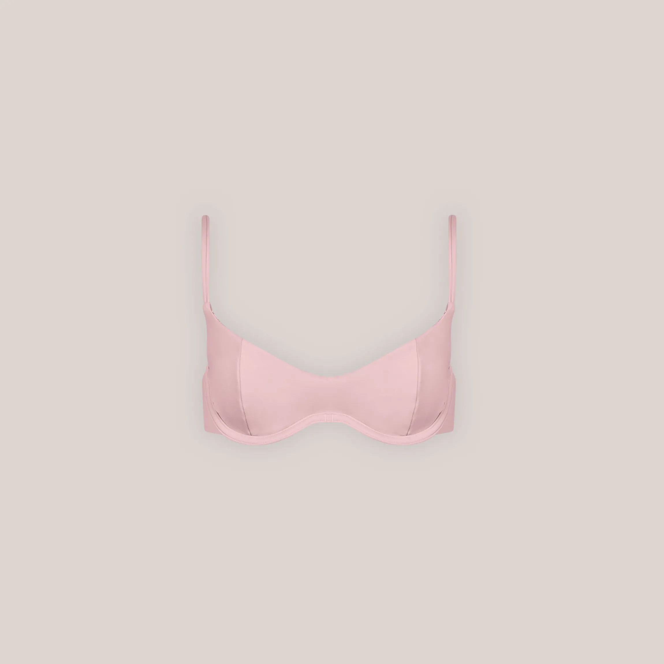 Vendbar Bikinitop med Bøjle - Pink/Blomstret