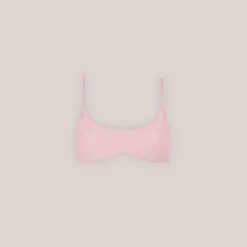 Vendbar Bralette Bikinitop - Pink/Blomstret