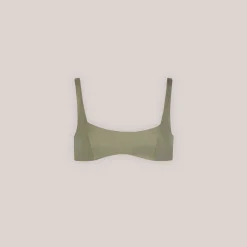 Vendbar Plunge Bikinitop - Grøn/Blomstret