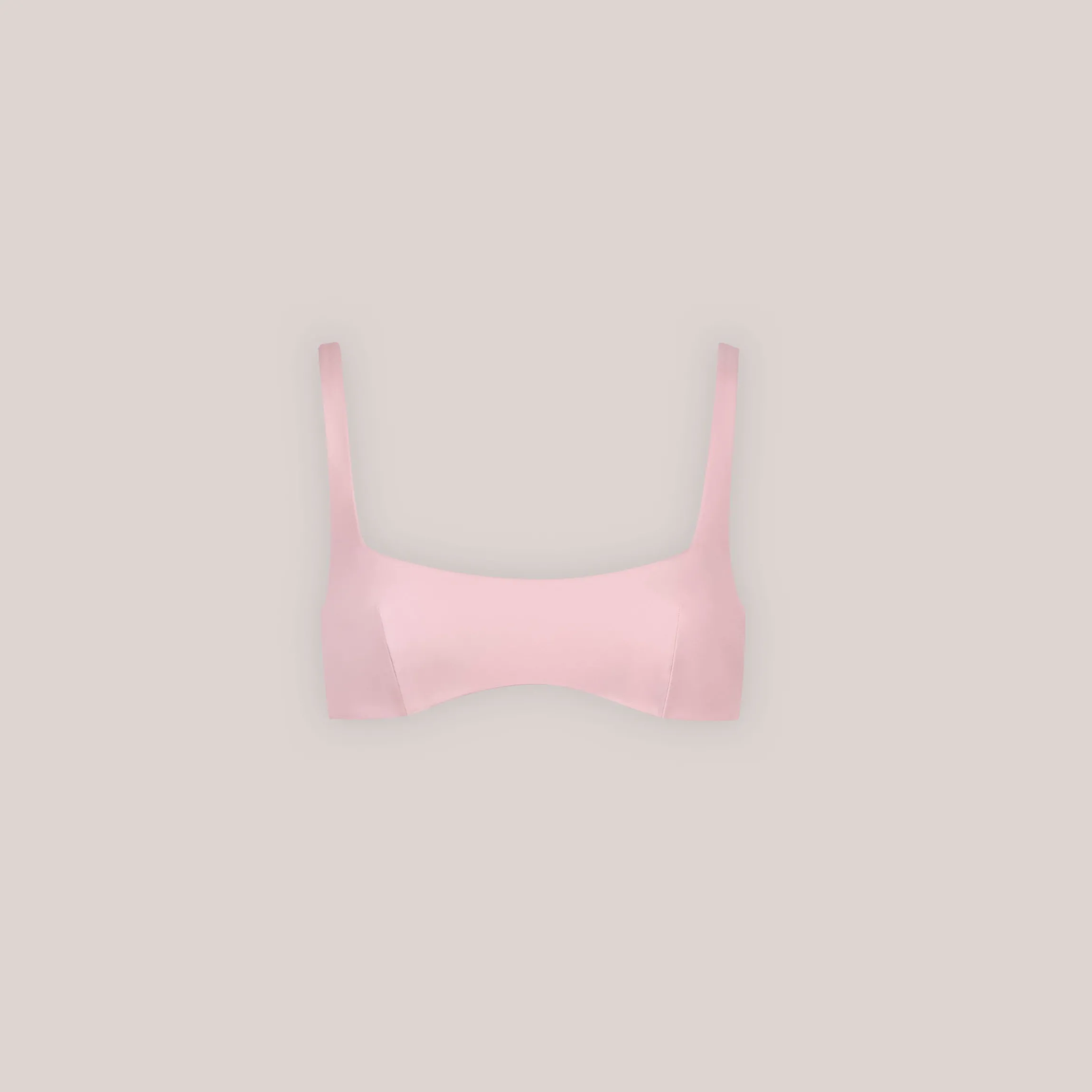 Vendbar Plunge Bikinitop - Pink/Blomstret