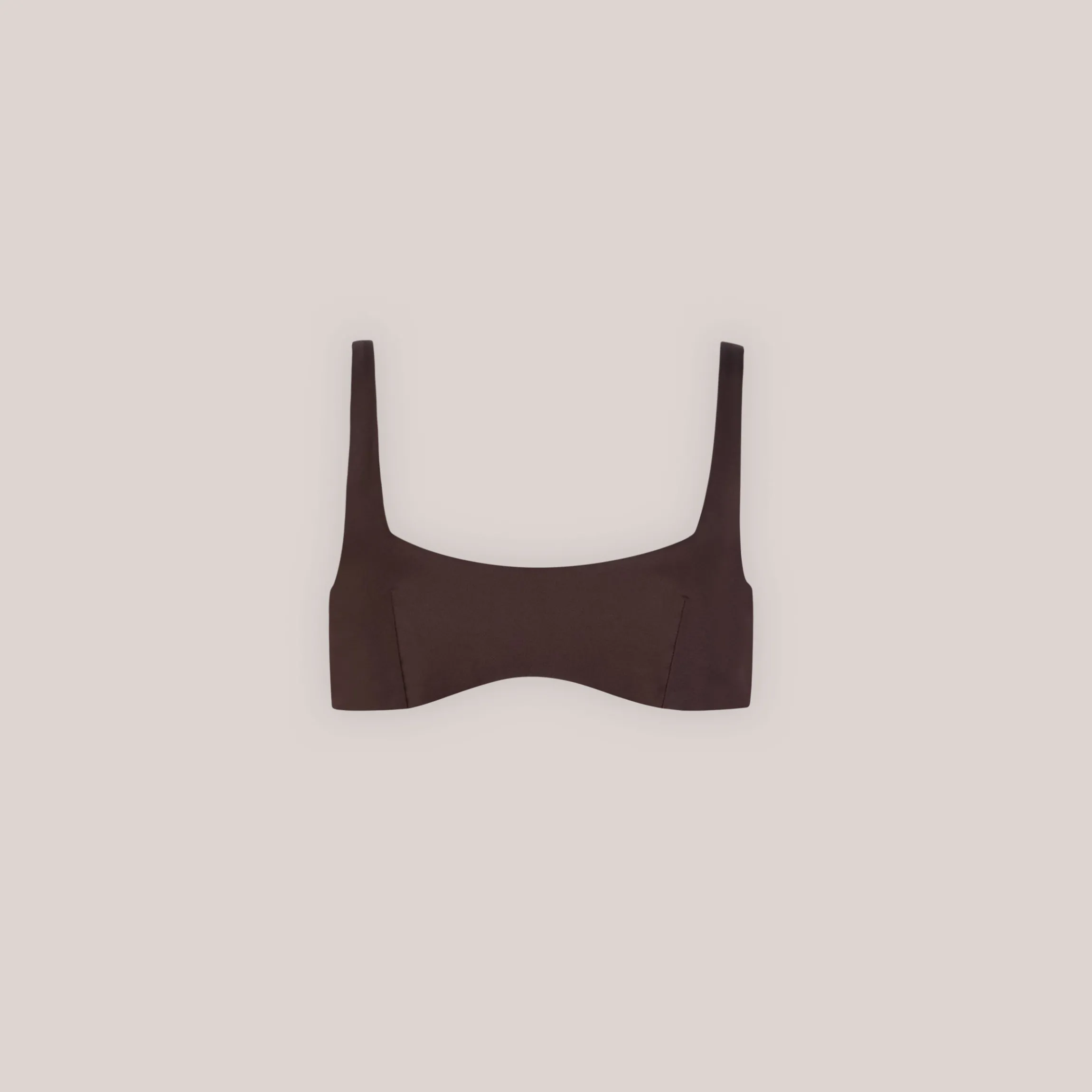 Vendbar Plunge Bikinitop - Brun/Blomstret