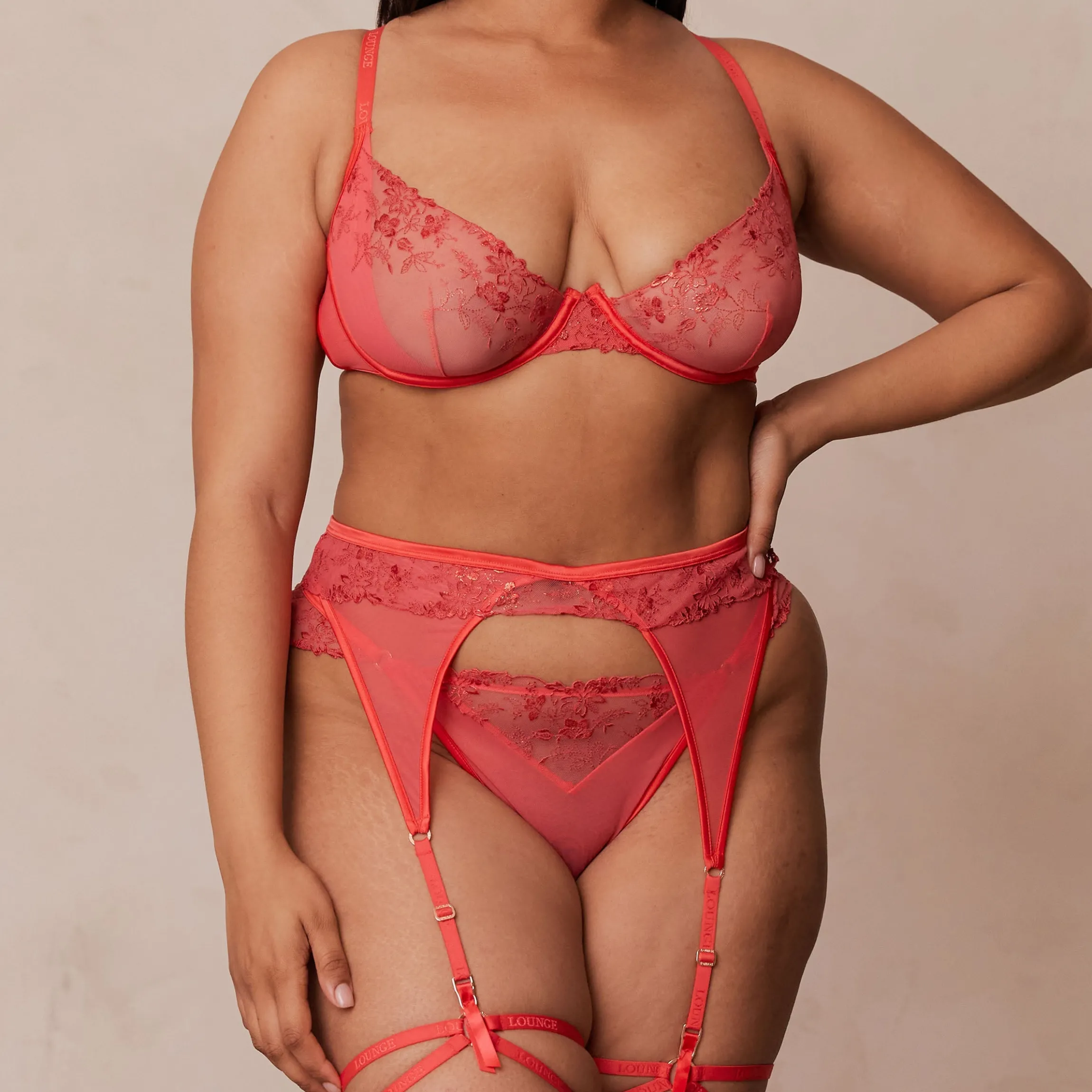 Vixen Intimates BH (sæt) - Kirsebær
