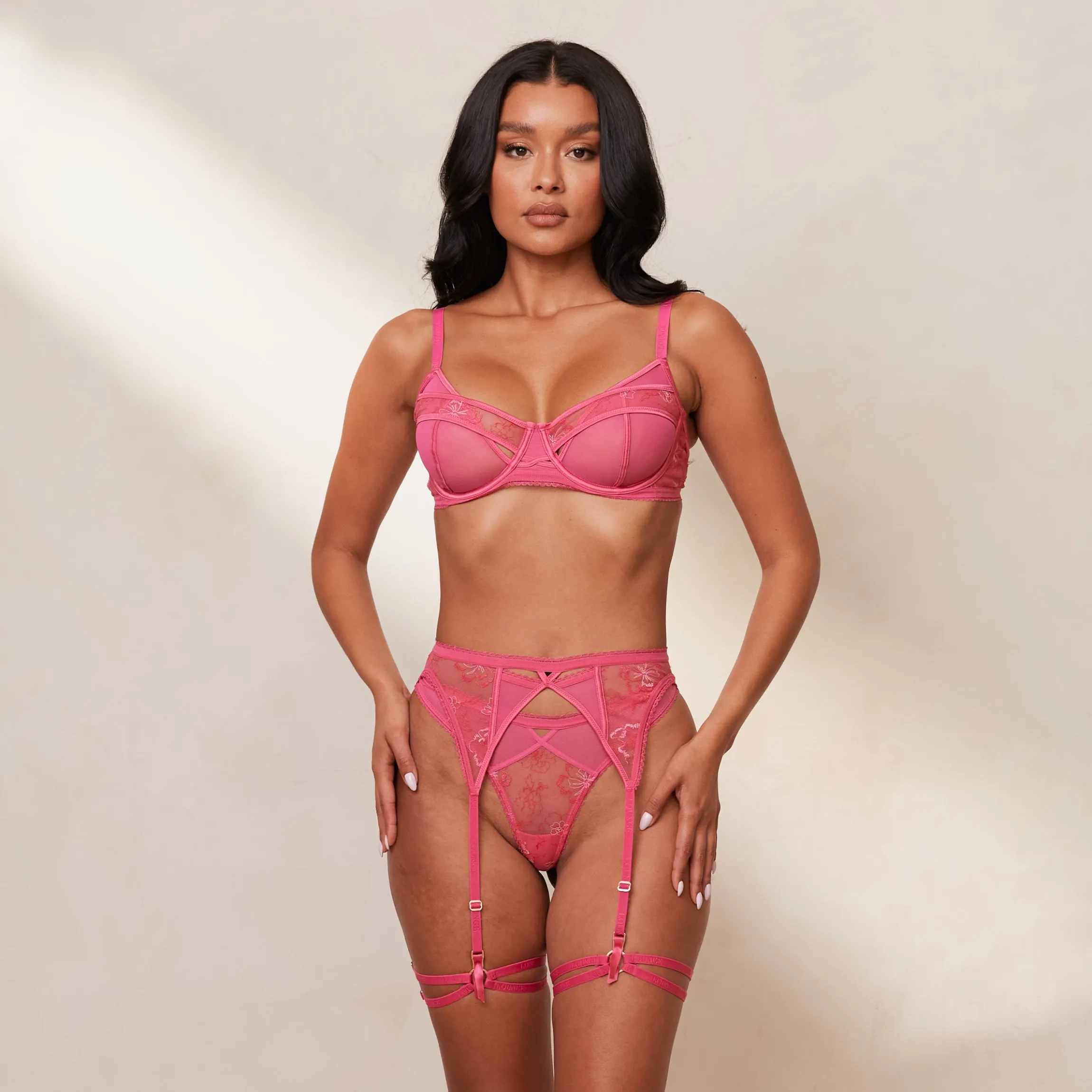 Whitney Intimates BH (sæt) - Hot Pink
